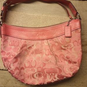 Pink Coach Shoulder Bag